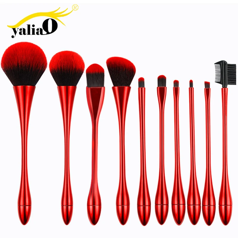 YALIAO 10pcs Makeup Brushes Set Cosmetic Foundation Powder Blush Eye Shadow Makeup Tools 4 Colors Available For Woman Beauty
YALIAO 10pcs Makeup Brushes Set Cosmetic Foundation Powder Blush Eye Shadow Makeup Tools 4 Colors Available For Woman Beauty