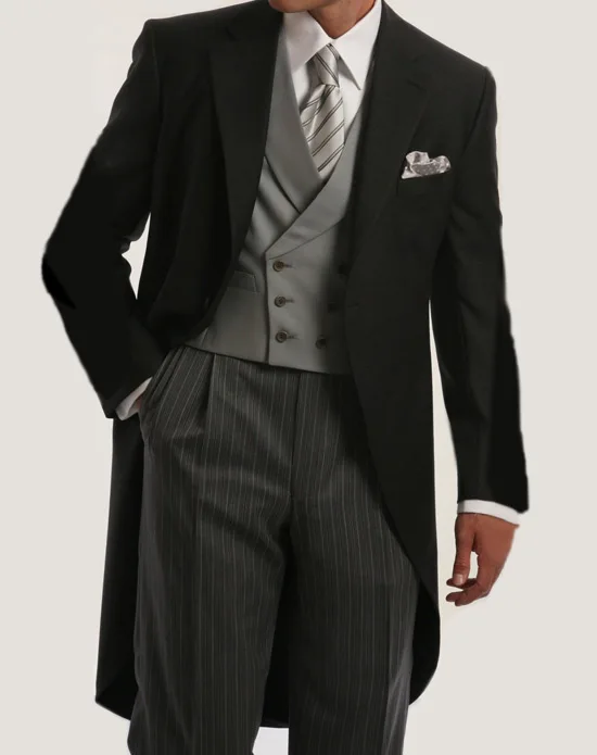 Morning Style Groomsmen Custom Made Groom Tuxedos One Button Men Suits Wedding Best Man Blazer ( Jacket+Pants+Vest ) C123
Morning Style Groomsmen Custom Made Groom Tuxedos One Button Men Suits Wedding Best Man Blazer ( Jacket+Pants+Vest ) C123