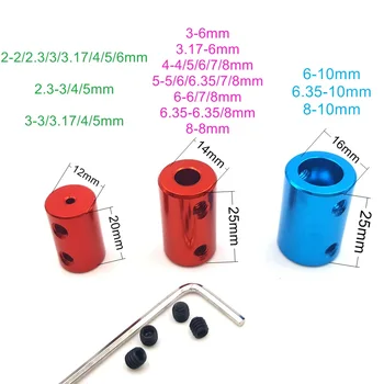 Color aluminium alloy Cylindrical Shaft Coupling Rigid Coupler 2-10MM shaft Motor Transmission Connector ship model making
Color aluminium alloy Cylindrical Shaft Coupling Rigid Coupler 2-10MM shaft Motor Transmission Connector ship model making