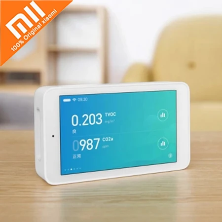 Xiaomi Youpin Air Detector 3.97" Touch Screen Intelligent Linkage 3 High-Precision Humidity Sensors Remote Monitoring PM2.5 CO2a
Xiaomi Youpin Air Detector 3.97" Touch Screen Intelligent Linkage 3 High-Precision Humidity Sensors Remote Monitoring PM2.5 CO2a