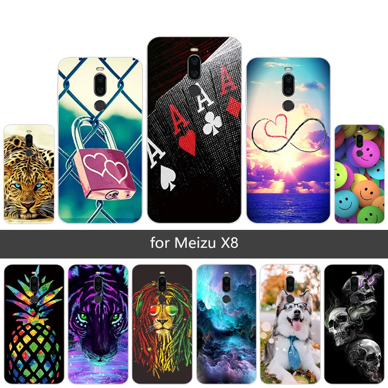 6.2 inch for Meizu X8 Slim Phone Case Animals Printed Soft Silicone Fundas for Meizu X8 X 8 Transparent TPU Back Cover Coque
6.2 inch for Meizu X8 Slim Phone Case Animals Printed Soft Silicone Fundas for Meizu X8 X 8 Transparent TPU Back Cover Coque