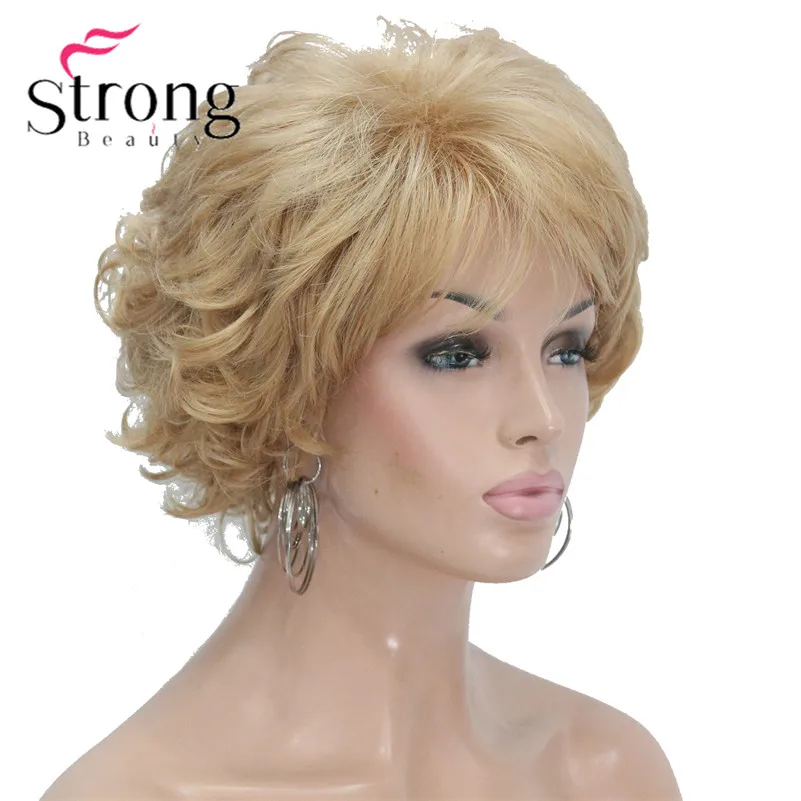 

Short Soft Tousled Curls Brown,Auburn,Blonde Full Synthetic Wigs COLOUR CHOICES