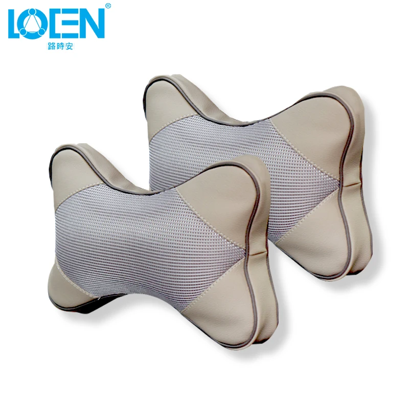 2PCS PU Leather Car AutoNeck Pillow Headrest Cushion Belt Harness Shoulder Pad Cover Supplies Support Can Mix Color | Автомобили и
