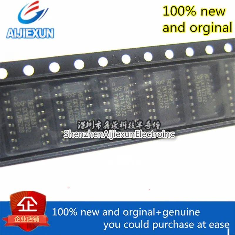 10 шт. 100% новый и оригинальный HEF4538BT HEF4538 SOP3.9MM 4538 двойной точности моностабильный