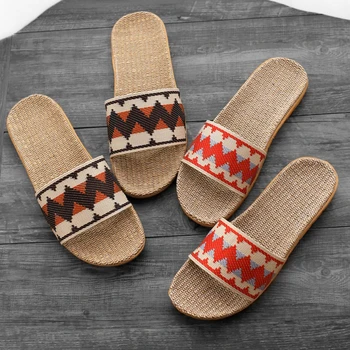 Summer Flax Linen Home Slippers 2019 Women Shoes Indoor Slipper outdoor Lightweight cute female Beach Footwear Unisex Plus Size
Summer Flax Linen Home Slippers 2019 Women Shoes Indoor Slipper outdoor Lightweight cute female Beach Footwear Unisex Plus Size