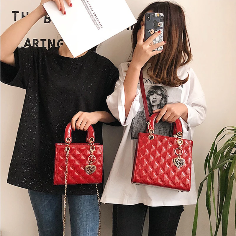 Women Shoulder Bags 2019 New PU Leather Handbag Diamond Lattice Fashion Sequined Flap Chain Brand Designer Lady Cross Body Bags
Women Shoulder Bags 2019 New PU Leather Handbag Diamond Lattice Fashion Sequined Flap Chain Brand Designer Lady Cross Body Bags