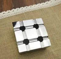 Household Merchandises Lighters Smoking Accessories Ashtrays Stainless steel wind car ashtray free shipping image