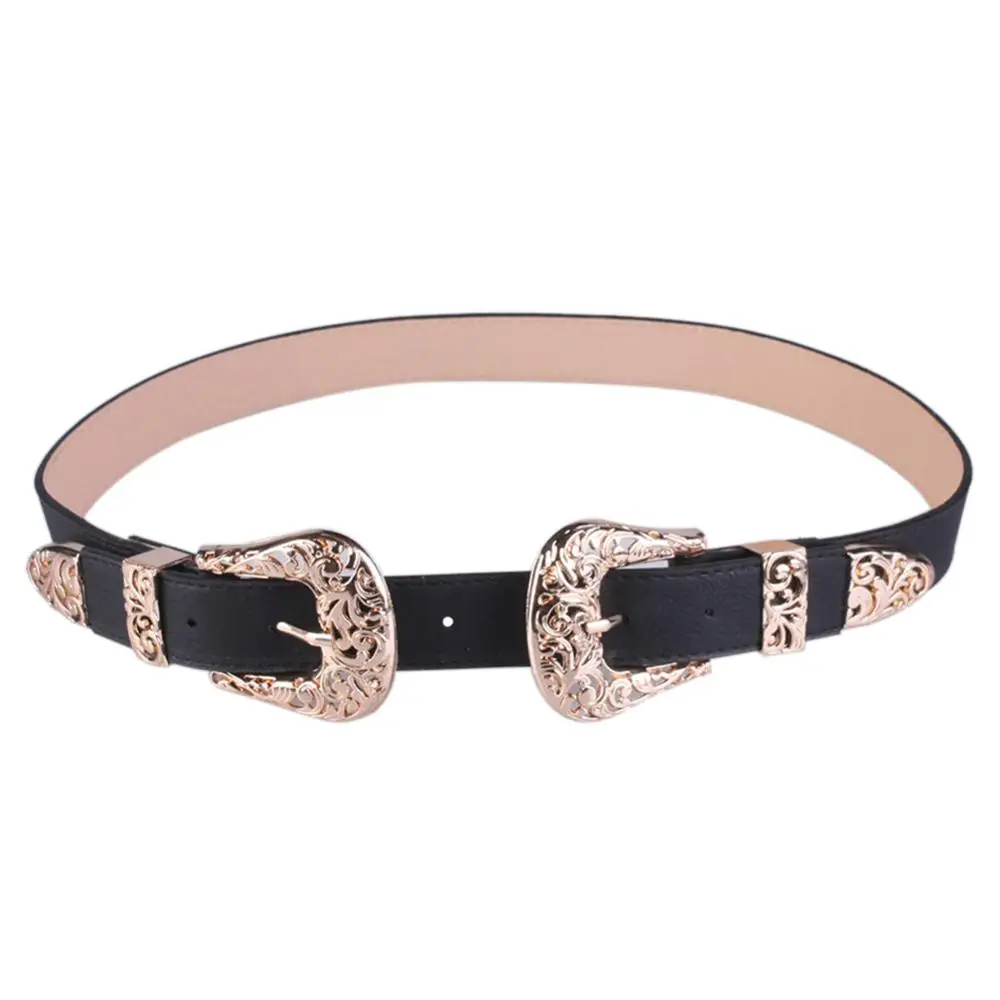 Women Adjustable Double Metal Buckle Slim Retro Belt Faux Leather Waistband Ladies Dress Jeans Apparel Accessories
Women Adjustable Double Metal Buckle Slim Retro Belt Faux Leather Waistband Ladies Dress Jeans Apparel Accessories