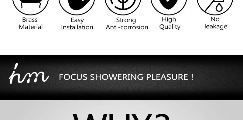 hm Faucets Accessories Contemporary Brass Chrome Thermostatic Shower Valve 3 Way Bathtub faucet Diverter Thermostat Mixer (3)