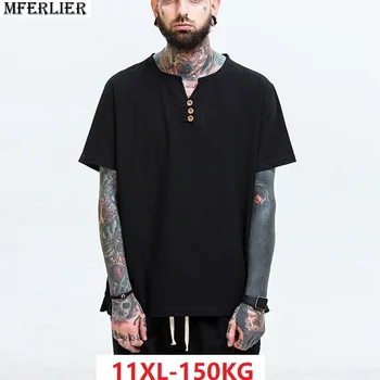 MFERLIER men short sleeve tshirt large size 9XL 10XL cotton linen 7XL 8XL V-neck plus big size summer loose tShirts japan style
MFERLIER men short sleeve tshirt large size 9XL 10XL cotton linen 7XL 8XL V-neck plus big size summer loose tShirts japan style