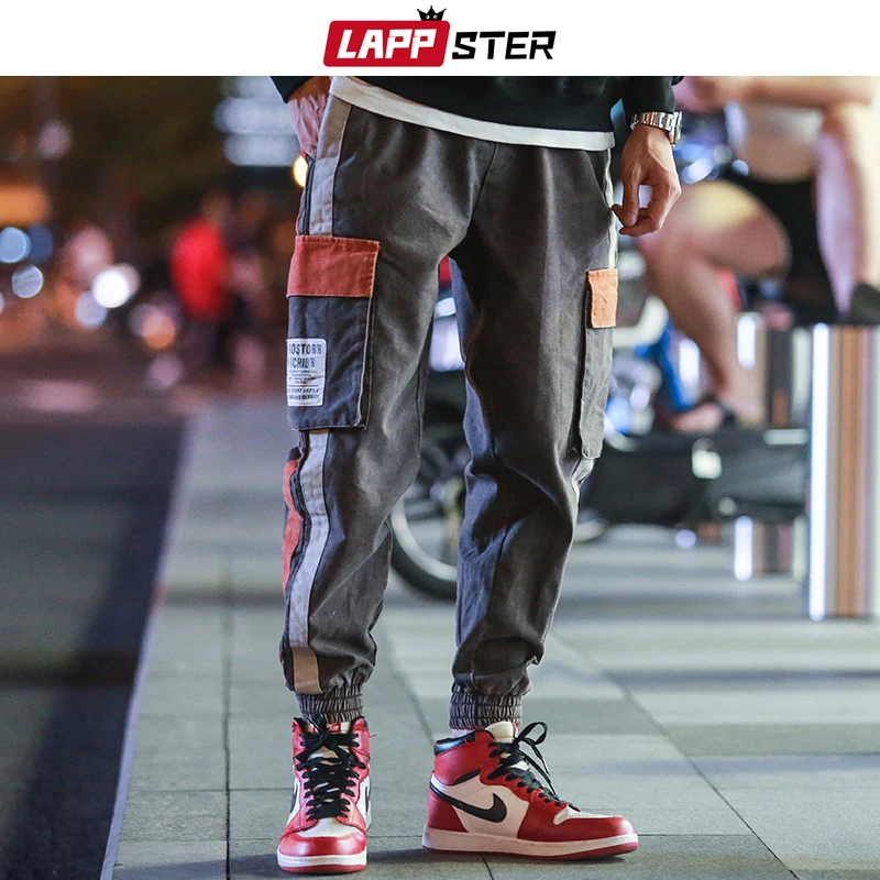LAPPSTER Men Streetwear Patchwork Carog Pants 2019 Overalls Men Hip Hop Color Block Joggers Sweatpants Baggy Trousers Fashions
LAPPSTER Men Streetwear Patchwork Carog Pants 2019 Overalls Men Hip Hop Color Block Joggers Sweatpants Baggy Trousers Fashions
