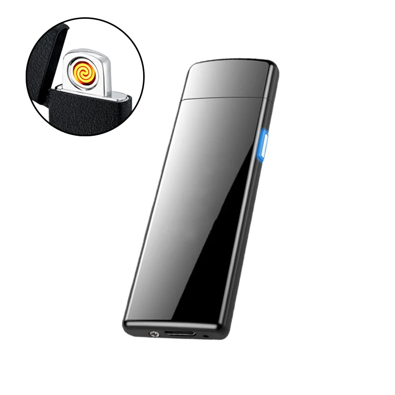 Latest Ultra-thin Fingerprint Touch Sensor Cigarette Lighter Rechargeable USB Charging Lighters Plasma Electric Wire
Latest Ultra-thin Fingerprint Touch Sensor Cigarette Lighter Rechargeable USB Charging Lighters Plasma Electric Wire