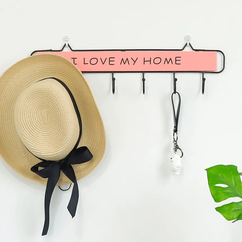 Iron art Hanger with Pink Board for hanging keys hats towel and coat the holder also can be used as Kitchen Bathroom wall Hook
Iron art Hanger with Pink Board for hanging keys hats towel and coat the holder also can be used as Kitchen Bathroom wall Hook