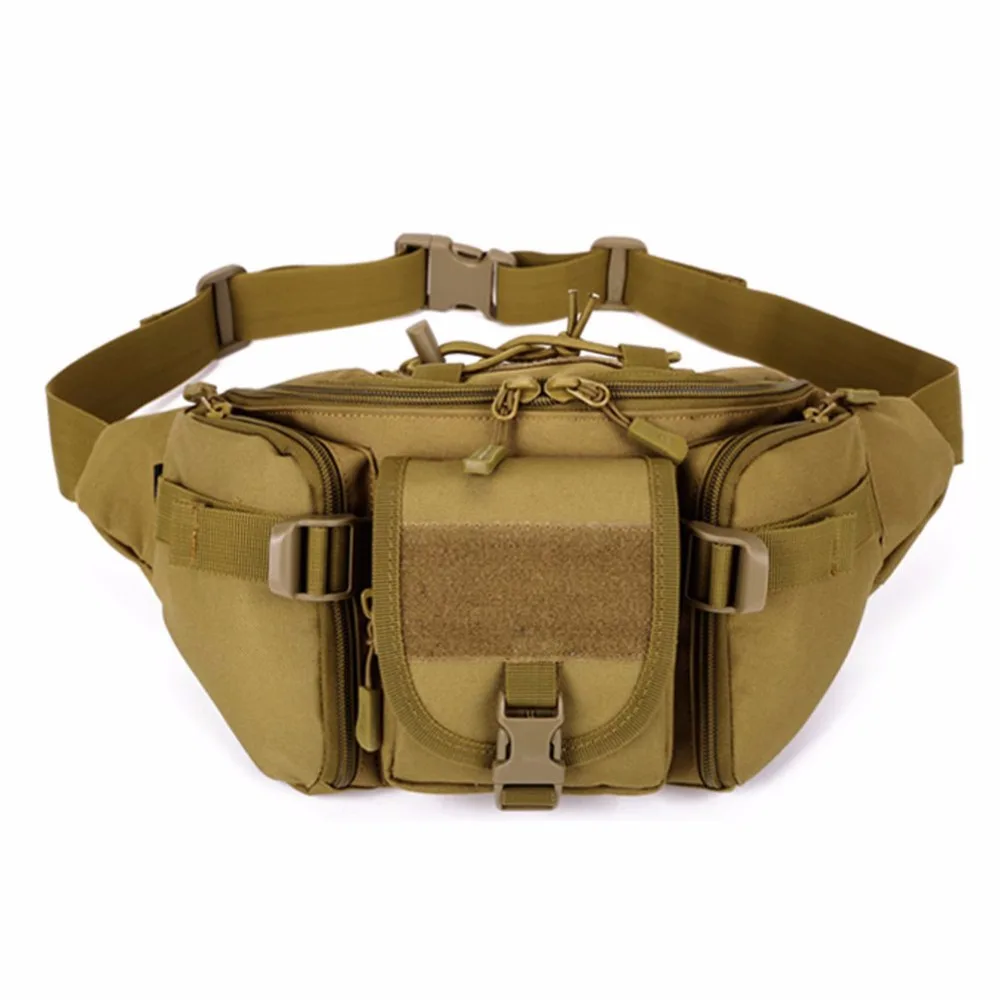 Image Molle Tactical Men Waist Pack Fanny BELT Climb Bum bag Military Equipment outdoor sport bag