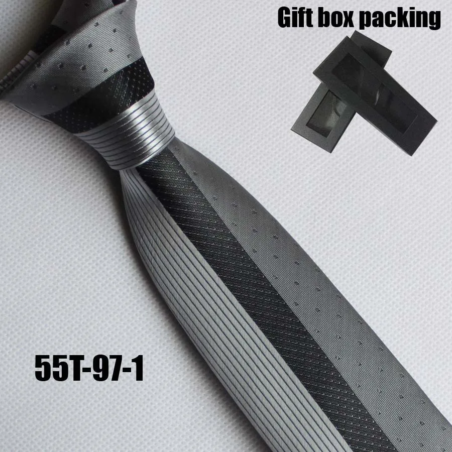 Lingyao designer branded tie Panel necktie for groom wedding silver with black stripes & dots in gift box
Lingyao designer branded tie Panel necktie for groom wedding silver with black stripes & dots in gift box