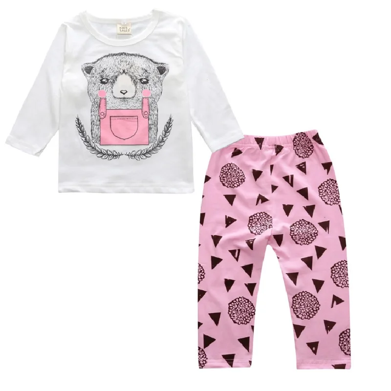 Pink Bear Baby Girls Clothes Suits Fashion Tee Shirts Pants Long Sleeve Girls Outfits 2pcs Clothing Sets Children Tracksuit Soft
Pink Bear Baby Girls Clothes Suits Fashion Tee Shirts Pants Long Sleeve Girls Outfits 2pcs Clothing Sets Children Tracksuit Soft