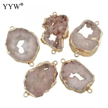 5pc/lot Ice Quartz Agates Connector with Brass Gold Color Plated Mixed Shape 1/1 Loop Hole Approx 2mm DIY Jewelry Making Finding
5pc/lot Ice Quartz Agates Connector with Brass Gold Color Plated Mixed Shape 1/1 Loop Hole Approx 2mm DIY Jewelry Making Finding