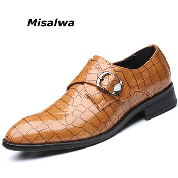 Misalwa Dropshipping 38-48 Crackle Pattern Men Fashion Leather Shoes Male Yellow Date Wedding Formal Shoes Side Buckle Oxfords
Misalwa Dropshipping 38-48 Crackle Pattern Men Fashion Leather Shoes Male Yellow Date Wedding Formal Shoes Side Buckle Oxfords