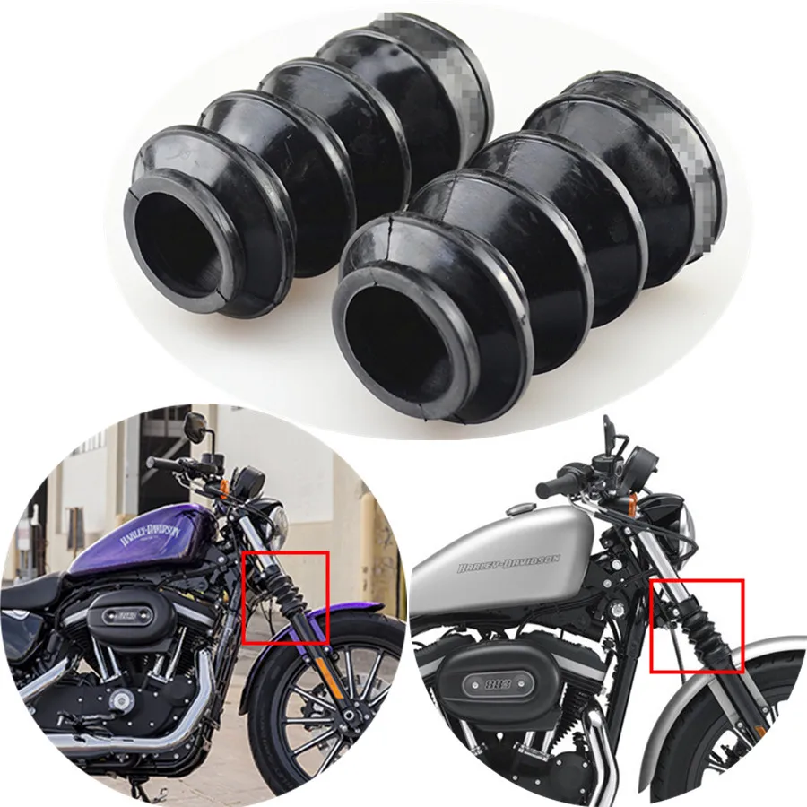 39mm Motorcycle Rubber Front Fork Boots Shock Gaiters Fits For Harley Sportster Dyna FX/XL 1973-UP
39mm Motorcycle Rubber Front Fork Boots Shock Gaiters Fits For Harley Sportster Dyna FX/XL 1973-UP
