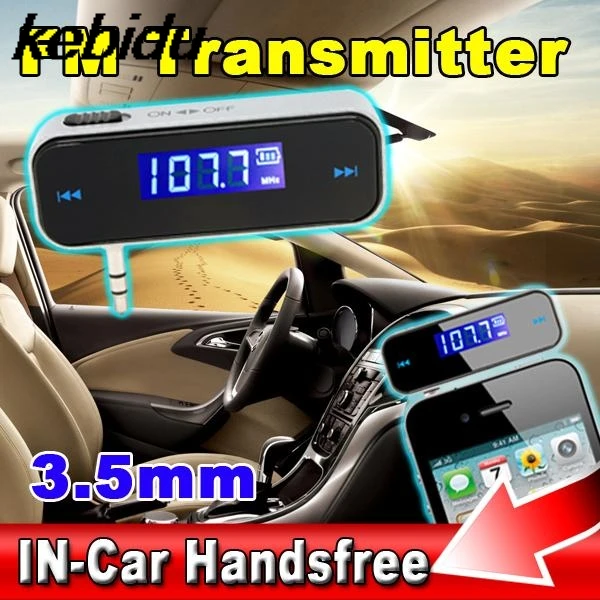 kebidu 1pcs 3.5mm Jack Car Kit Wireless FM Transmitter Radio Modulator Handsfree Car Styling MP3 Player For iPhone for Samsung
kebidu 1pcs 3.5mm Jack Car Kit Wireless FM Transmitter Radio Modulator Handsfree Car Styling MP3 Player For iPhone for Samsung