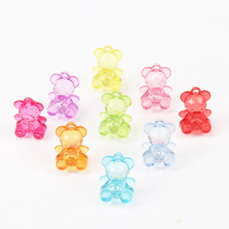 Mixed Color Transparent Crystal Bear Bead Charm Pendants Acrylic Spacer For Handmade Jewelry Accessory DIY 19x14mm 20Pcs
Mixed Color Transparent Crystal Bear Bead Charm Pendants Acrylic Spacer For Handmade Jewelry Accessory DIY 19x14mm 20Pcs