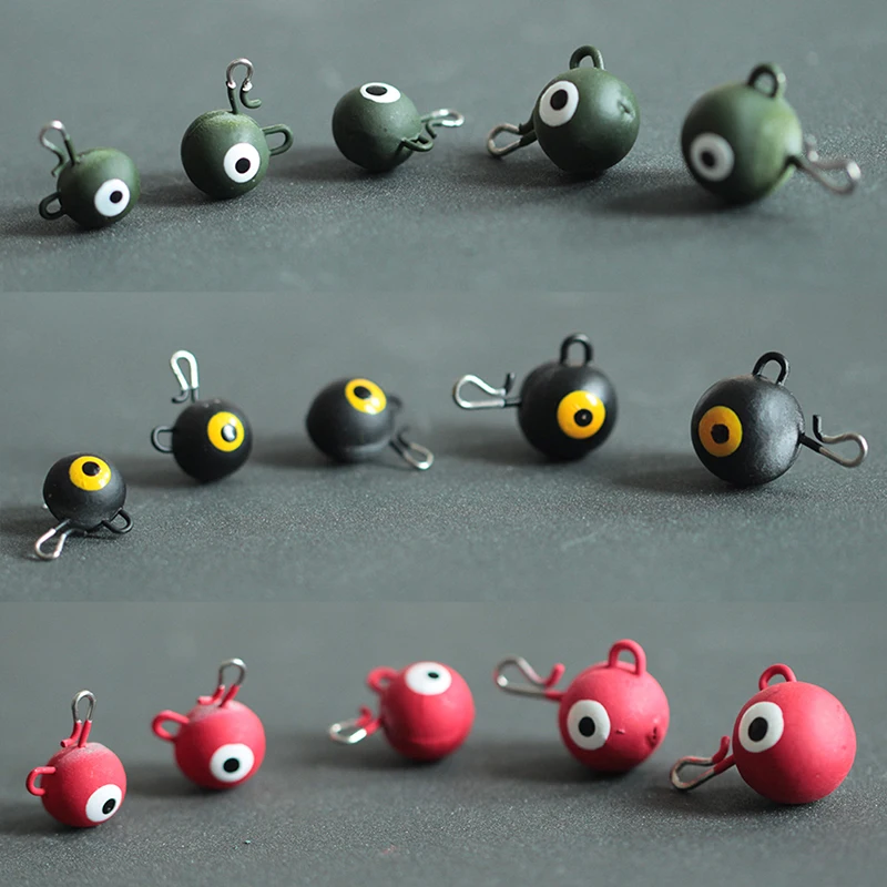 5PCS/Set 3g/4g/5g 3D Eye Jig Head Lead Deep Water Bullet Weight Soft Lure Baits Texas Fishing Tackle Accessories 3 Color
5PCS/Set 3g/4g/5g 3D Eye Jig Head Lead Deep Water Bullet Weight Soft Lure Baits Texas Fishing Tackle Accessories 3 Color