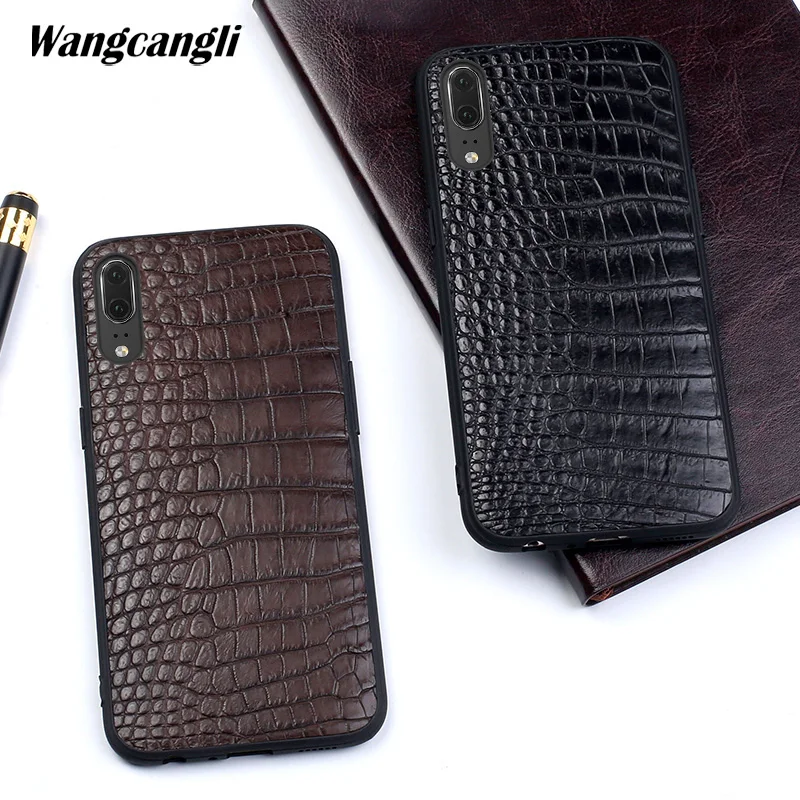 Wangcangli Crocodile belly skin phone case for Huawei P20 Genuine leather phone case all-inclusive protection case
Wangcangli Crocodile belly skin phone case for Huawei P20 Genuine leather phone case all-inclusive protection case