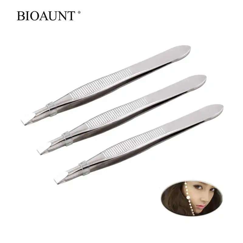 Bioaunt Professional Mini Eyebrow Tweezers Stainless Steel Eye