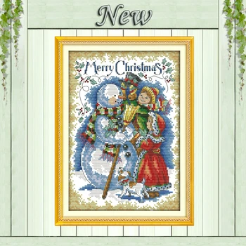 Merry Christmas,Pattern print on the canvas DMC 11CT 14CT Cross Stitch kits,needlework embroidery for Set,snow scenic Home Decor
Merry Christmas,Pattern print on the canvas DMC 11CT 14CT Cross Stitch kits,needlework embroidery for Set,snow scenic Home Decor