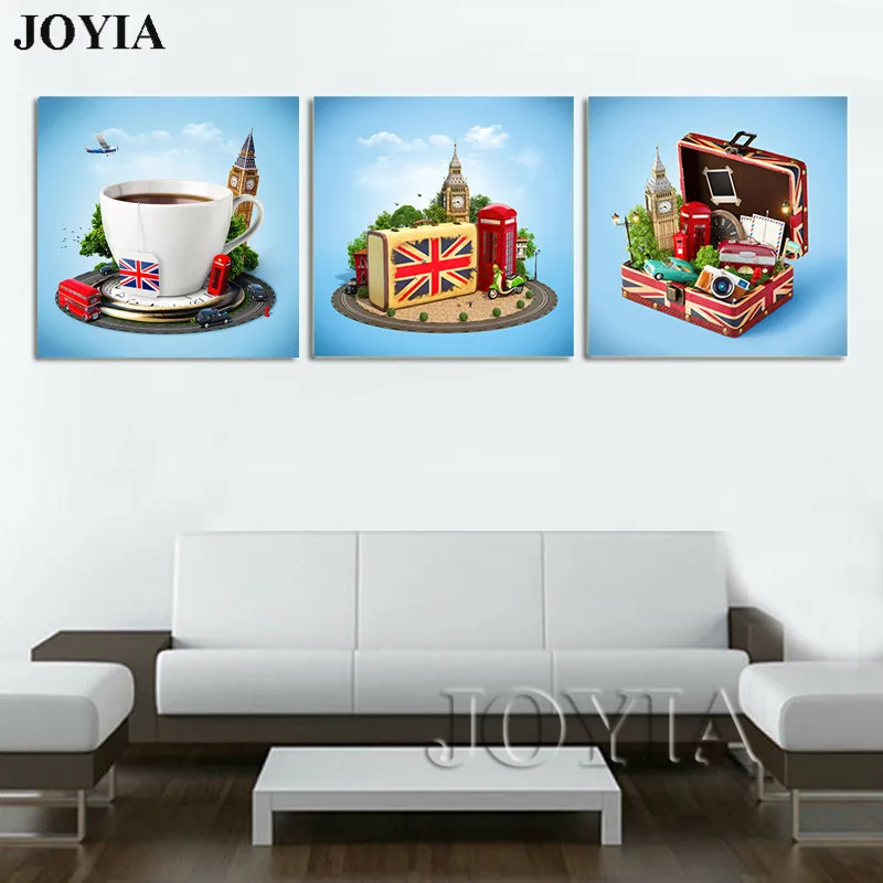 3 Piece Creative City Print London Travel Poster Painting England In Suitcase Art Prints Wall Decor Size Big Ben Bus No Frame
3 Piece Creative City Print London Travel Poster Painting England In Suitcase Art Prints Wall Decor Size Big Ben Bus No Frame