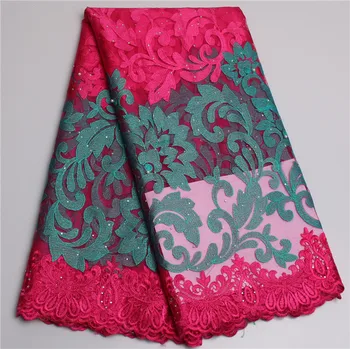 Nigerian Lace Fabric Hot Pink, African Dresses For Women, Embroidered Applique African Embroidered Fabric Tulle MR293B
Nigerian Lace Fabric Hot Pink, African Dresses For Women, Embroidered Applique African Embroidered Fabric Tulle MR293B