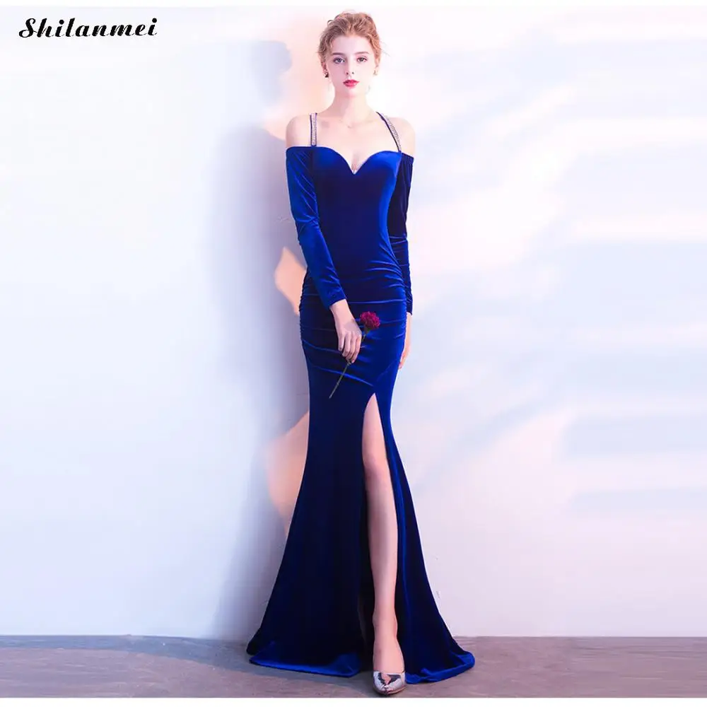 Rhinestone Evening Party Dress Cross Backless Summer Dress Sexy Slash Neck Elegant Spaghetti Strap Side Slit Blue Women Dress
Rhinestone Evening Party Dress Cross Backless Summer Dress Sexy Slash Neck Elegant Spaghetti Strap Side Slit Blue Women Dress