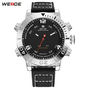 Top Luxury Brand WEIDE Men Nylon Band Watches Men's Digital Quartz Analog LED Clock Man Fashion Sports Army Military Wrist Watch
Top Luxury Brand WEIDE Men Nylon Band Watches Men's Digital Quartz Analog LED Clock Man Fashion Sports Army Military Wrist Watch