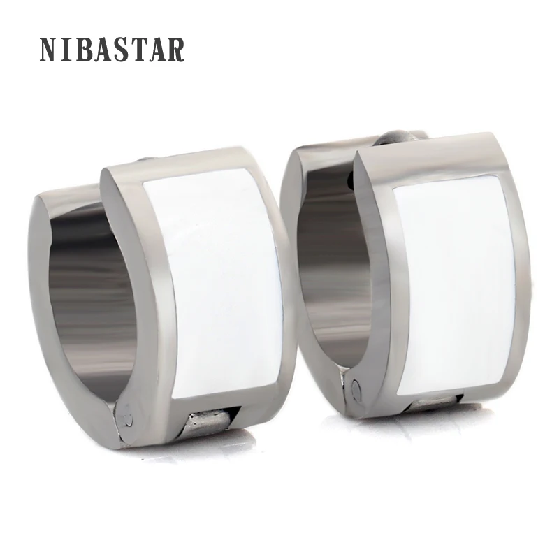 New Trendy Enamel Hoop Earrings High Polished 316L Stainless Steel Simple Cool Women Earrings
New Trendy Enamel Hoop Earrings High Polished 316L Stainless Steel Simple Cool Women Earrings