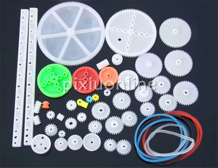 43pcs/bag K1000 Several Different Plastic Gears and Worms and Belt Pulleys Handmaking Parts Free Shipping Russia
43pcs/bag K1000 Several Different Plastic Gears and Worms and Belt Pulleys Handmaking Parts Free Shipping Russia