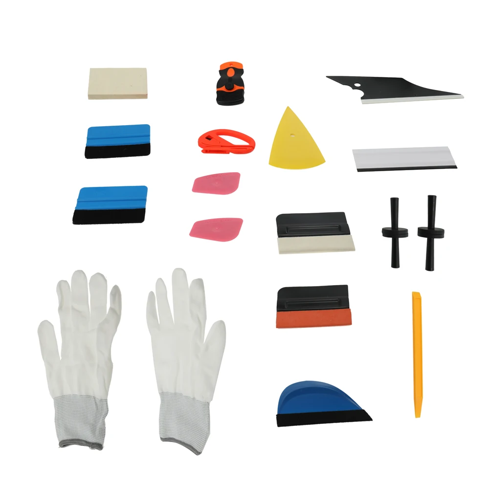 Professional Film Set Tools of Cars Plastic Scratch-free Squeegee Scraper Razor Glove Magnets Car Styling
Professional Film Set Tools of Cars Plastic Scratch-free Squeegee Scraper Razor Glove Magnets Car Styling