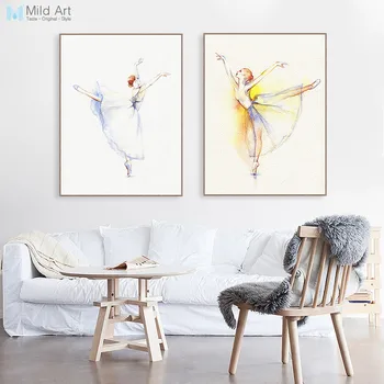 Modern Watercolor Elegant Ballet Dance Ballerina Poster and Prints Girl Room Wall Art Picture Home Deco Canvas Painting Custom
Modern Watercolor Elegant Ballet Dance Ballerina Poster and Prints Girl Room Wall Art Picture Home Deco Canvas Painting Custom