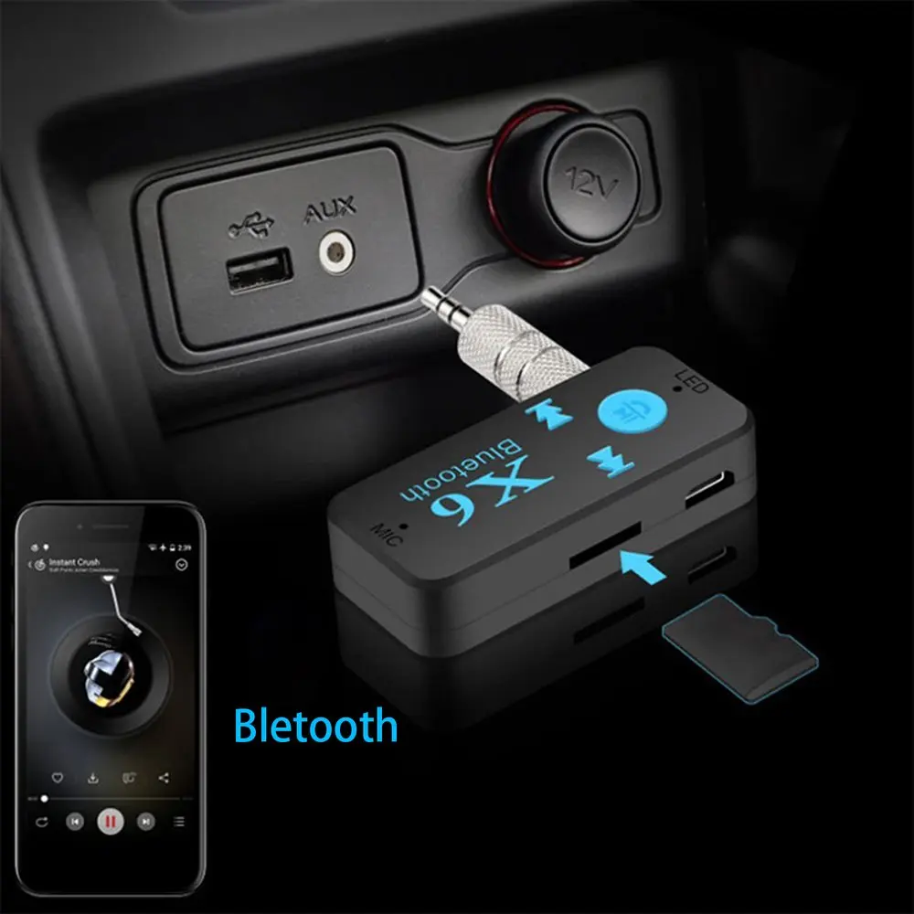 Bluetooth 4.1 Car Kit Wireless Bluetooth Aux Audio Music Receiver Adapter 3.5mm Interface Hands-free Call Support TF Card Play
Bluetooth 4.1 Car Kit Wireless Bluetooth Aux Audio Music Receiver Adapter 3.5mm Interface Hands-free Call Support TF Card Play