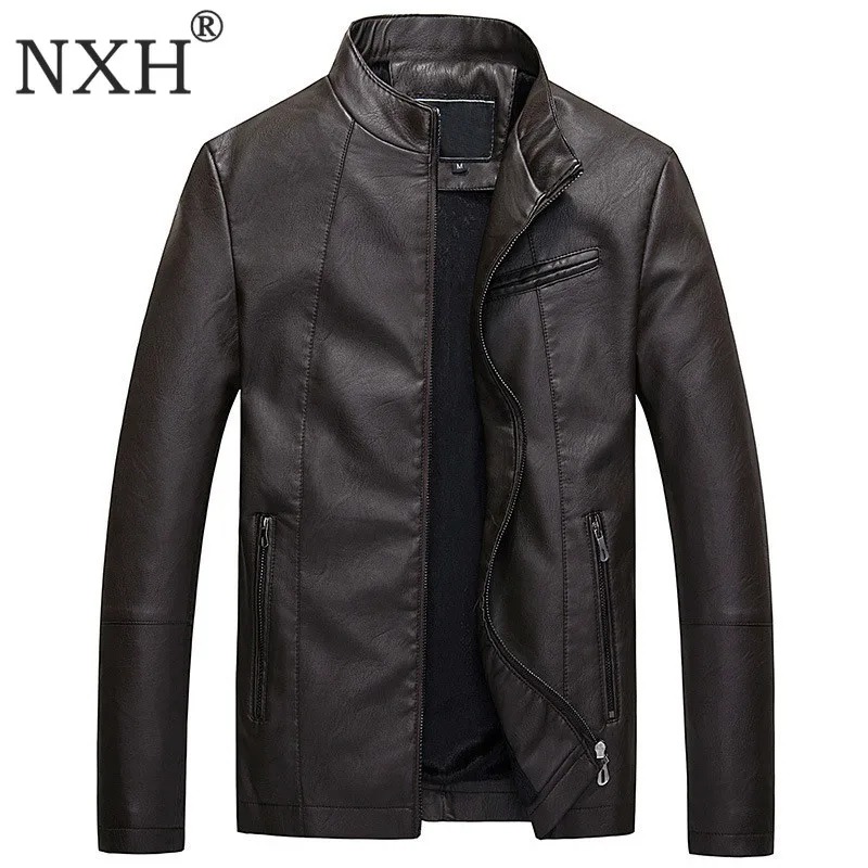 NXH Mens Leather Jackets Autumn Winter Thick pu coat Men Velvet Faux Biker Motorcycle Jacket Warm Male Outerwear streetwear
NXH Mens Leather Jackets Autumn Winter Thick pu coat Men Velvet Faux Biker Motorcycle Jacket Warm Male Outerwear streetwear