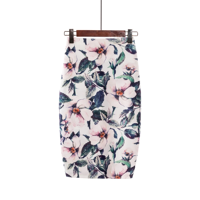Casual Women tube Skirts Summer Print Flowers Midi Pencil Skirt high waist Womens Knee-Length Faldas tubo spodnica Jupe Femme
Casual Women tube Skirts Summer Print Flowers Midi Pencil Skirt high waist Womens Knee-Length Faldas tubo spodnica Jupe Femme