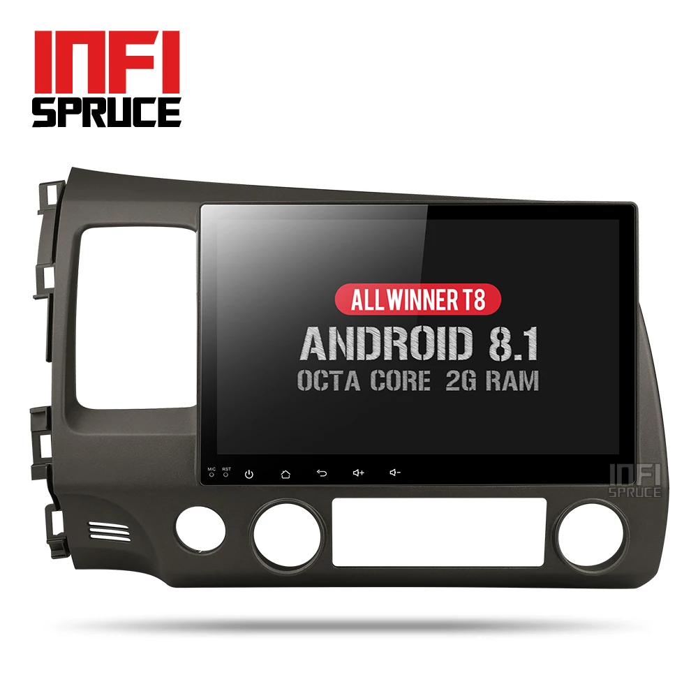 Infispruce 2G android автомобильный dvd gps плеер для honda civic 2006 2011 с радио навигационная