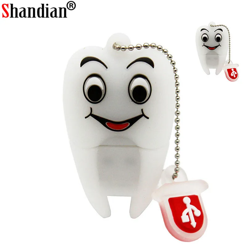 SHANDIAN Cartoon Pen Drive Gift Teeth Cute Usb Flash Drive, Tooth Flash Memory Stick 8GB/16GB/32GB/64GB Pendrive Dentist U Disk
SHANDIAN Cartoon Pen Drive Gift Teeth Cute Usb Flash Drive, Tooth Flash Memory Stick 8GB/16GB/32GB/64GB Pendrive Dentist U Disk