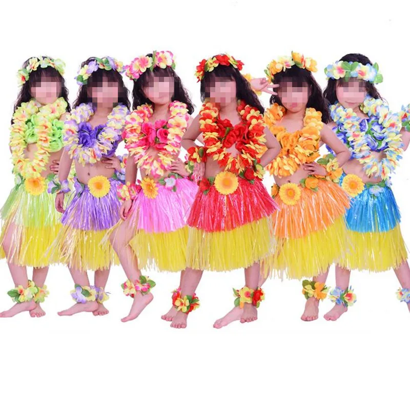 Unisex Neon Hawaiian Leis Hawaii Neck Garland Hula Girl Fancy Dress Accessory