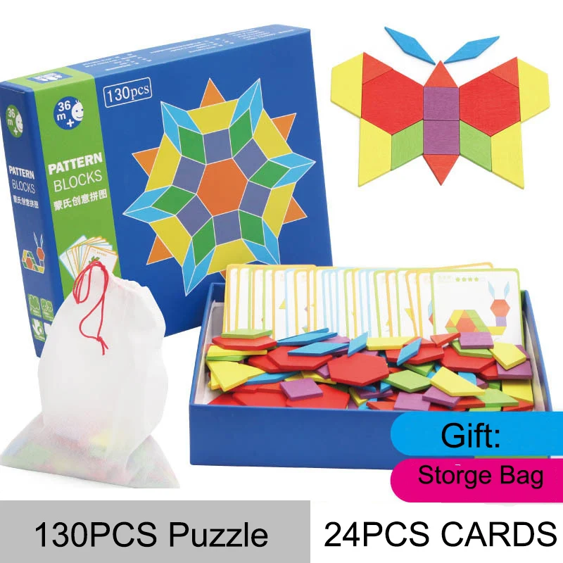 130PCS Kids Montessori Jigsaw Wooden Puzzle Games Learning Development Toys For Baby Educational Toys For Children Gifts
130PCS Kids Montessori Jigsaw Wooden Puzzle Games Learning Development Toys For Baby Educational Toys For Children Gifts