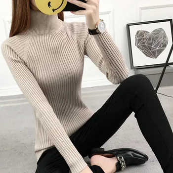 2019 spring new turtleneck women sweaters and pullovers high elastic solid slim sexy thicken lady knitted pull outwear tops
2019 spring new turtleneck women sweaters and pullovers high elastic solid slim sexy thicken lady knitted pull outwear tops