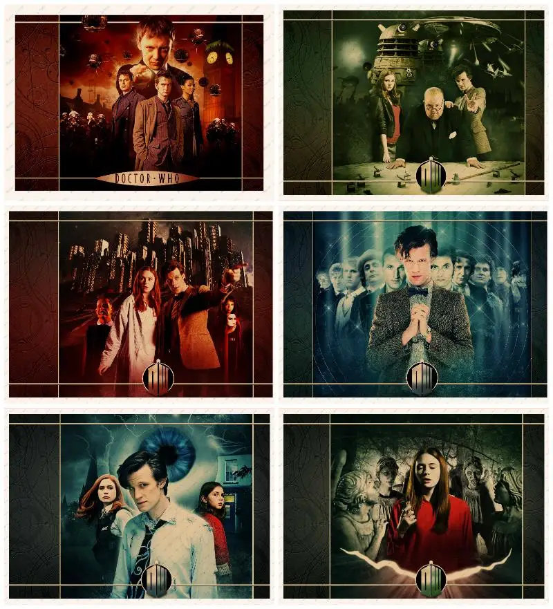 Doctor Who Time LordDecorative paintingsWall sticker Kraft Poster Retro Poster