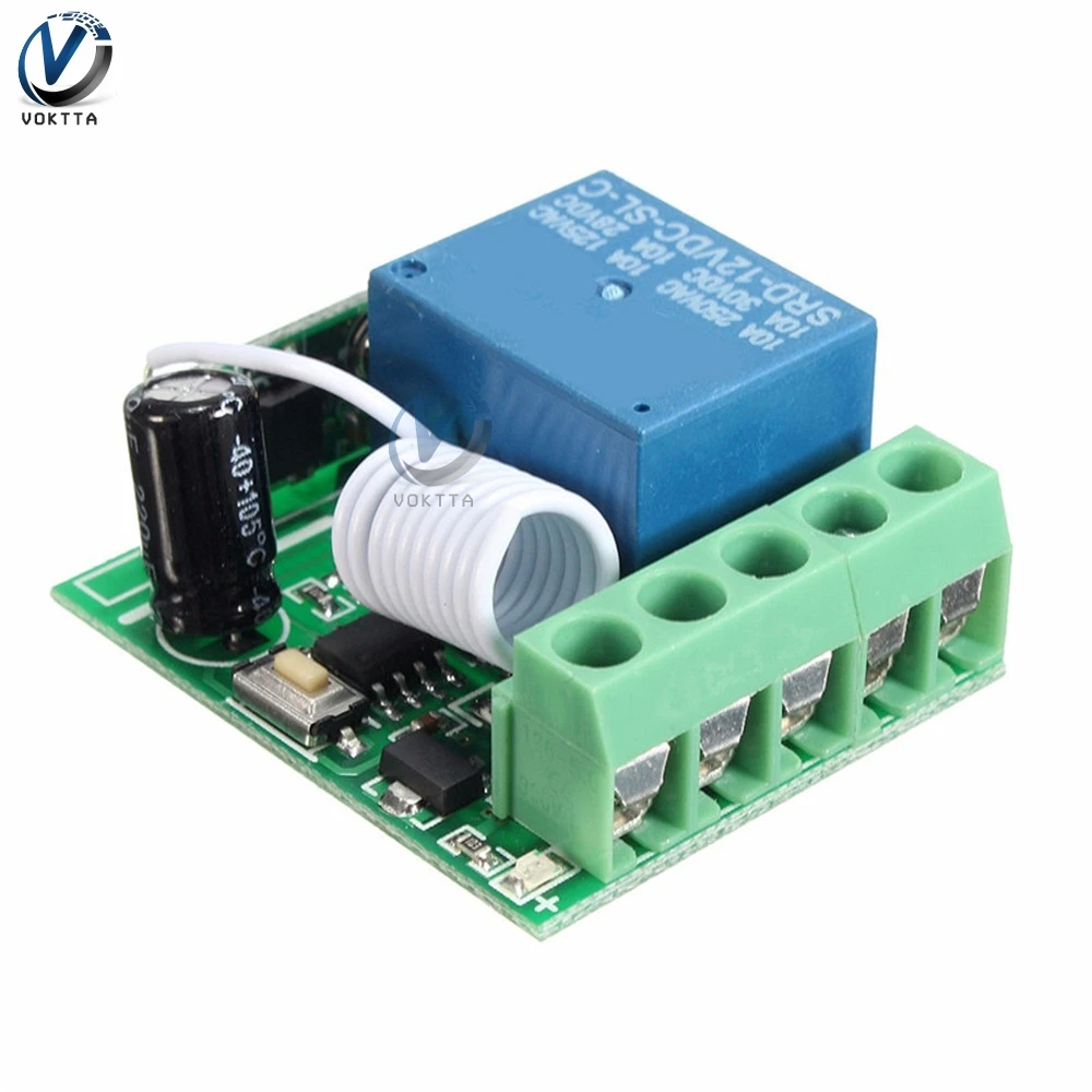 DC12V 1 channel Relay 315MHZ 10A Wireless Timer Delay Relay RF Remote Control Switch Heterodyne Receiver Module Transmitter
DC12V 1 channel Relay 315MHZ 10A Wireless Timer Delay Relay RF Remote Control Switch Heterodyne Receiver Module Transmitter