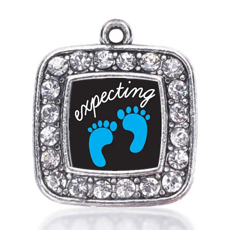 all the mommies Show your style EXPECTING A BOY FOOTPRINTS SQUARE CHARM antique silver plated jewelry
all the mommies Show your style EXPECTING A BOY FOOTPRINTS SQUARE CHARM antique silver plated jewelry