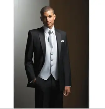 2020 High Quality Romantic Notch Lapel Black Groom Tuxedos Wedding Party Groomsman Wedding Party Suit ( jacket+Pants+vest+tie)
2020 High Quality Romantic Notch Lapel Black Groom Tuxedos Wedding Party Groomsman Wedding Party Suit ( jacket+Pants+vest+tie)