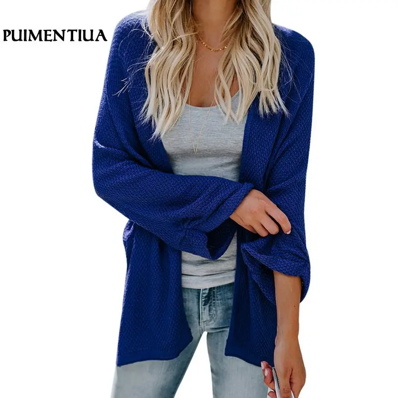 Puimentiua Women Knitted Sweater Cardigan Autumn Winter Long Sleeve Pleated Jumper Knitwear Loose Female Cardigans Coats 2018
Puimentiua Women Knitted Sweater Cardigan Autumn Winter Long Sleeve Pleated Jumper Knitwear Loose Female Cardigans Coats 2018